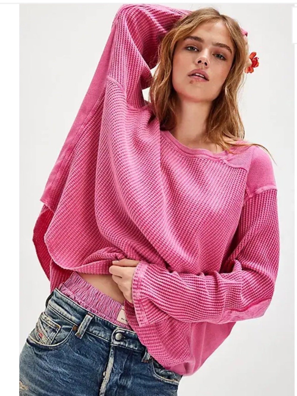 Free People Blake Thermal Top NWT